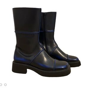 Miista Dahlia Blue Ankle Boots